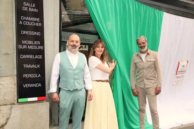 Coupe de Ruban inauguration magasin Payerne