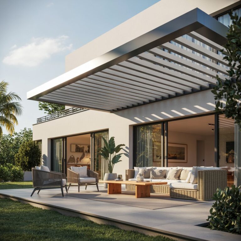 Pergola aluminium bioclimatique de suissepergo